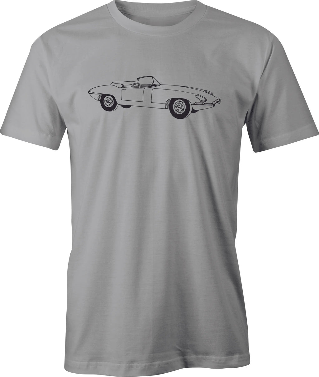 Jaguar XKE Drawing printed on T shirt