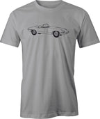 Jaguar XKE Drawing printed on T shirt