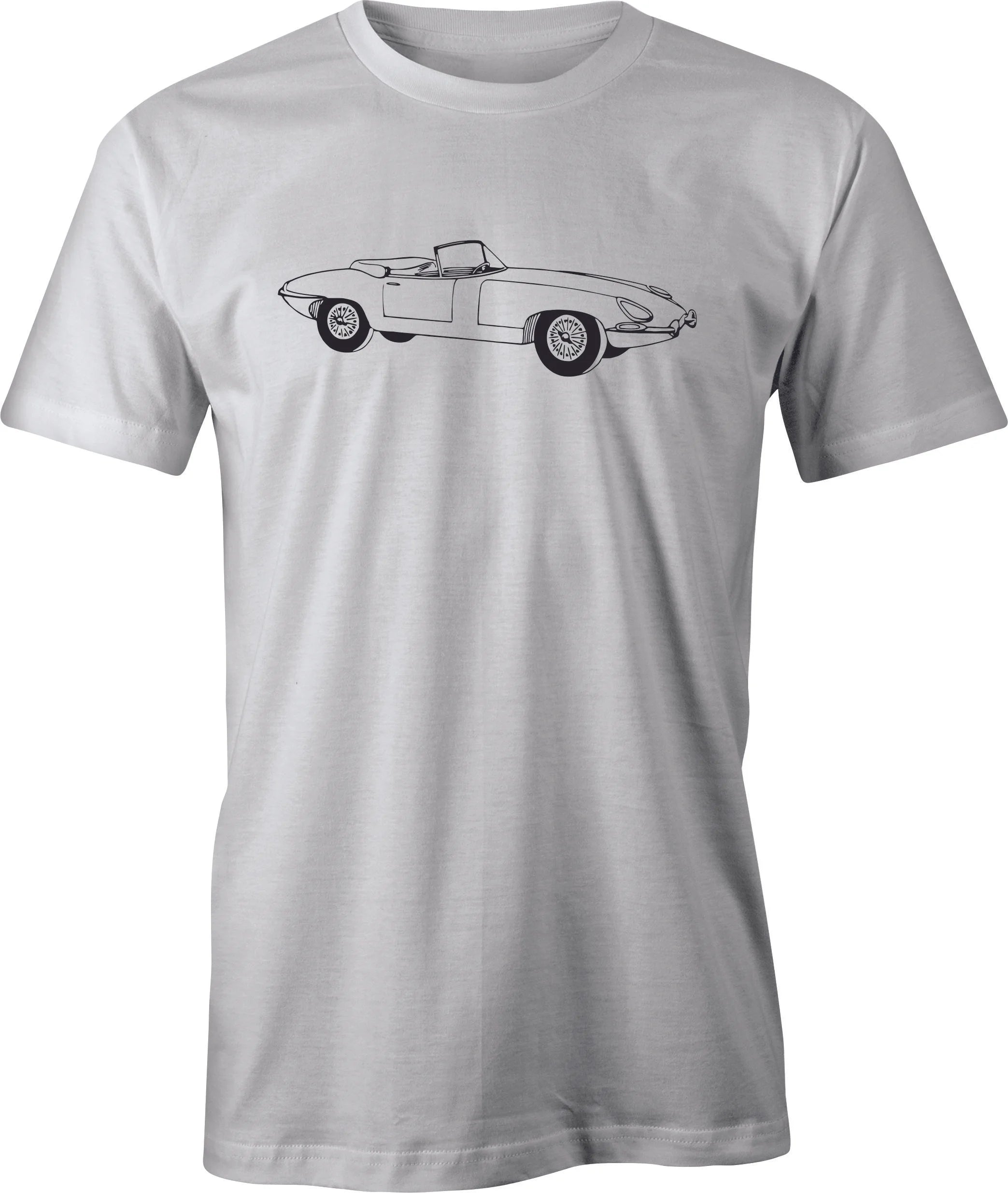 Jaguar XKE Drawing printed on T shirt