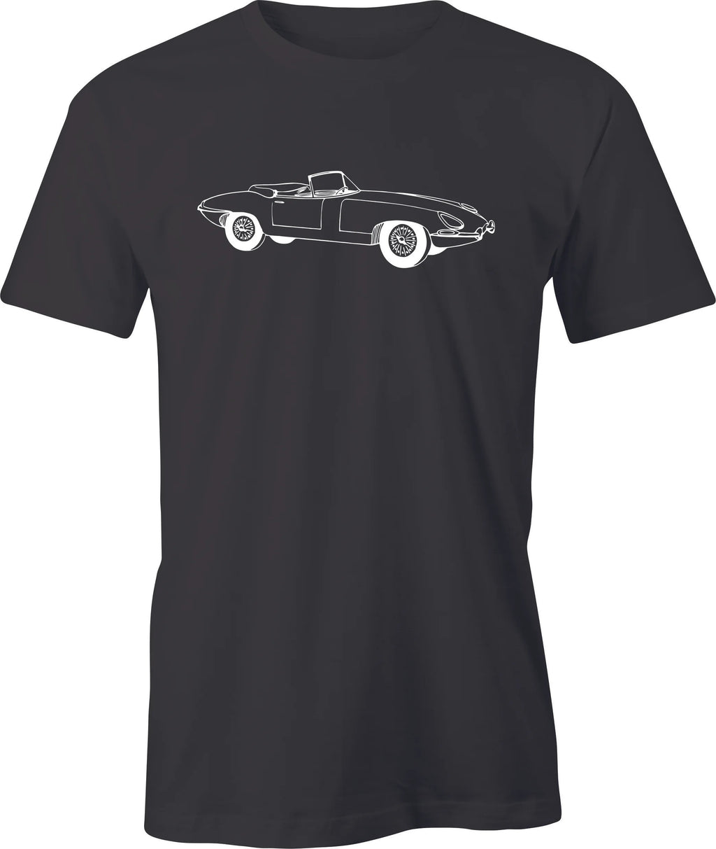 Jaguar XKE Drawing printed on T shirt