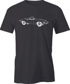 Jaguar XKE Drawing printed on T shirt