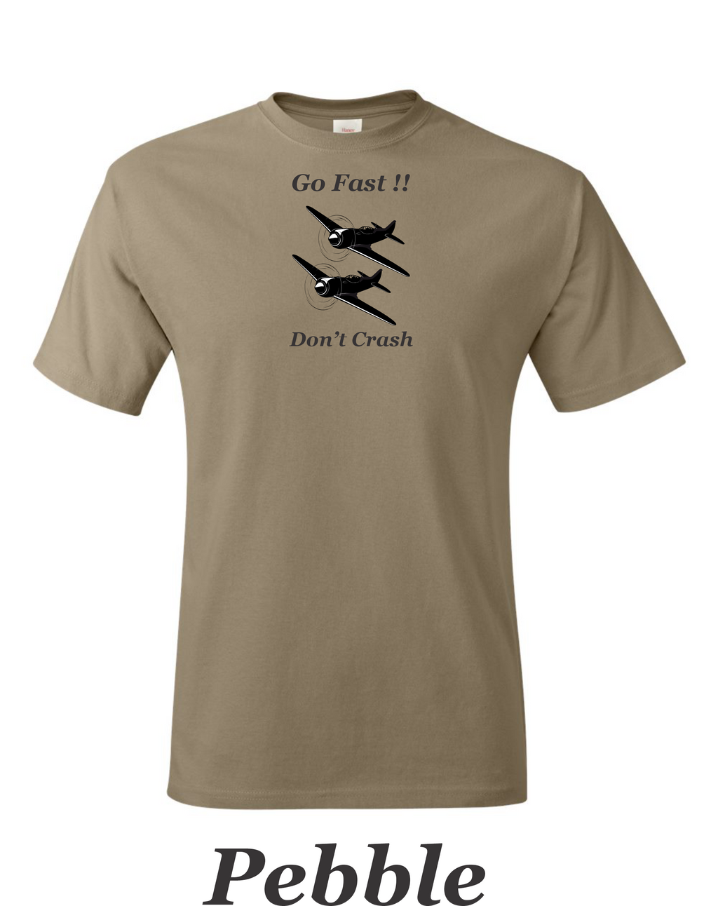 Go Fast Don't Crash RC airplane pilot racing shirt.  Men's racing shirt. Free Shipping.