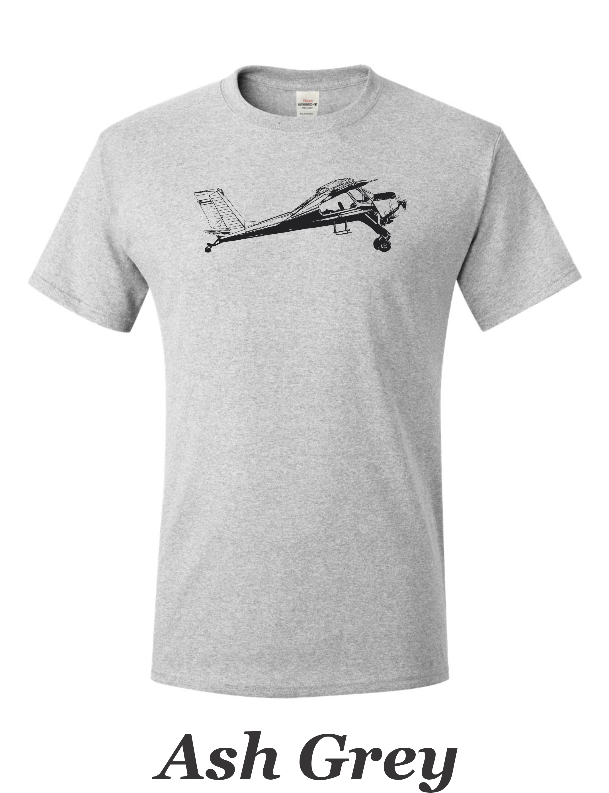 PLZ-104 Wigla drawing printed on men's shirt. Great gift for the STOL fan. Free shipping.