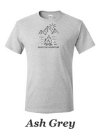 Enjoy The Adventure print on mens shirt.  Great camping shirt.