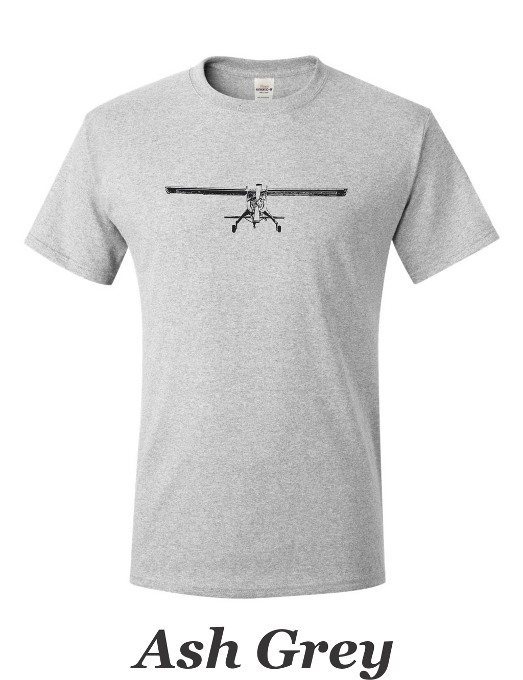 PLZ-104 Wigla STOL plane front view printed on men's shirt.  Free shipping. gift for pilot.