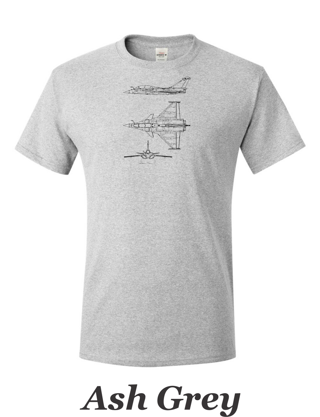 Eurofighter / Tornado fighter drawing printed on men's shirt. famous gulf war fighter. Free shipping.
