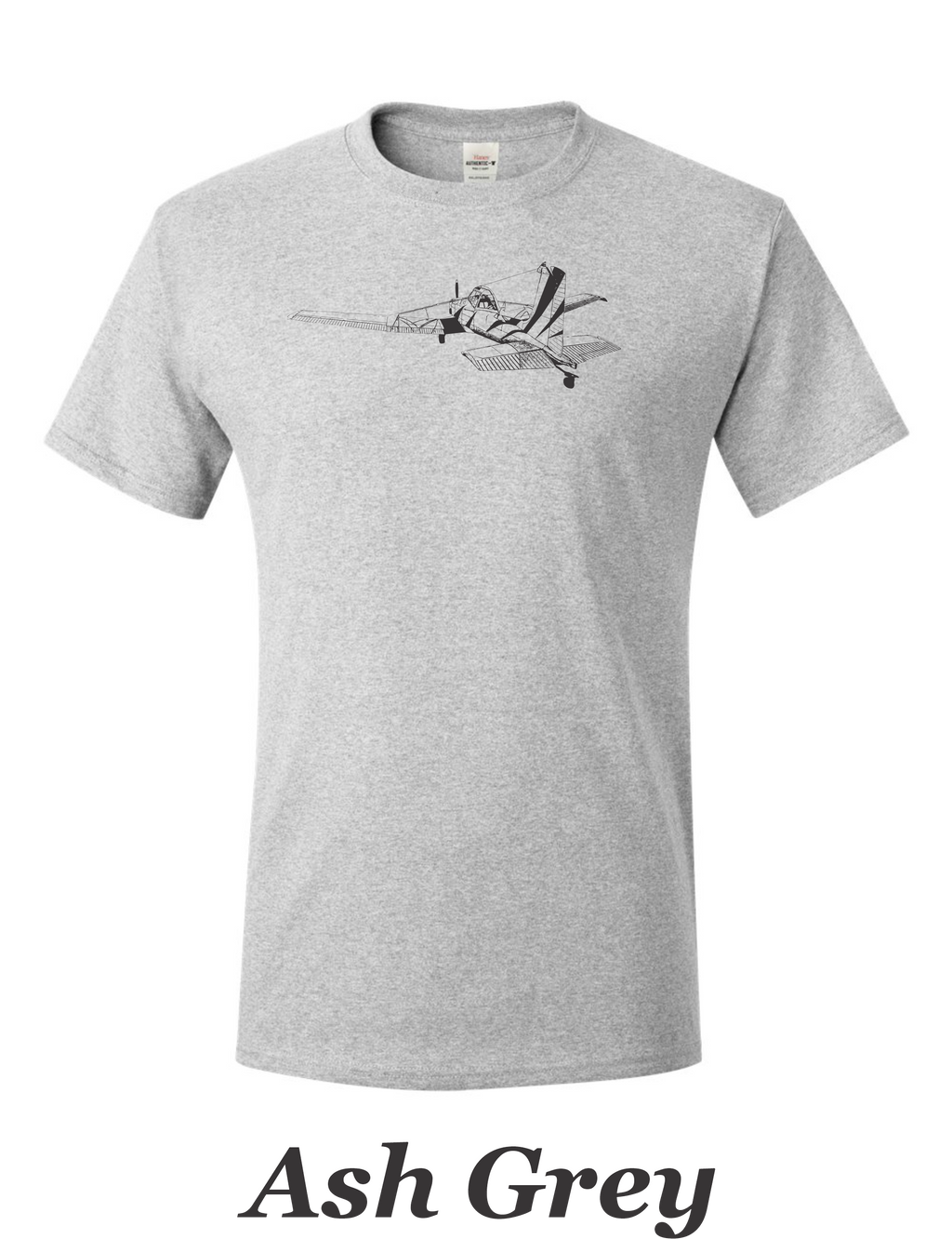 Cessna 188 Ag Wagon drawing printed on men's shirt. Free Shipping.