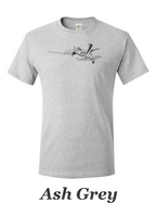 Cessna 188 Ag Wagon drawing printed on men's shirt. Free Shipping.