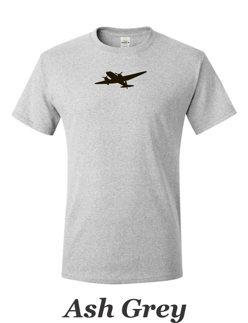 DC 3 Drawing printed on Men's shirt. Great image of the plane that changed aviation. Free Shipping