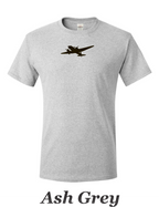DC 3 Drawing printed on Men's shirt. Great image of the plane that changed aviation. Free Shipping