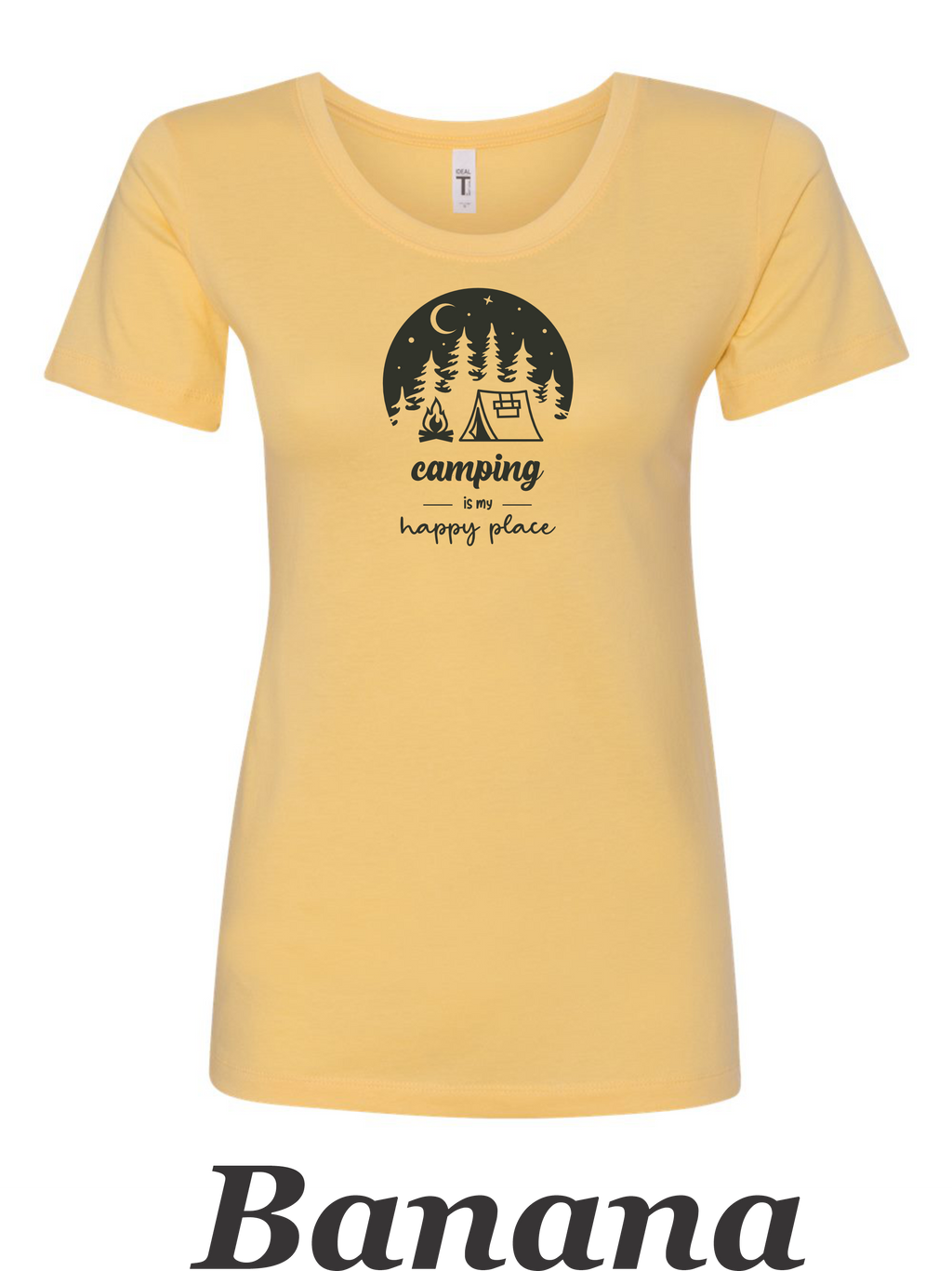 CAmping is my Happy place #1.  Great shirt for the camper and backpacker.