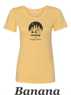 CAmping is my Happy place #1.  Great shirt for the camper and backpacker.