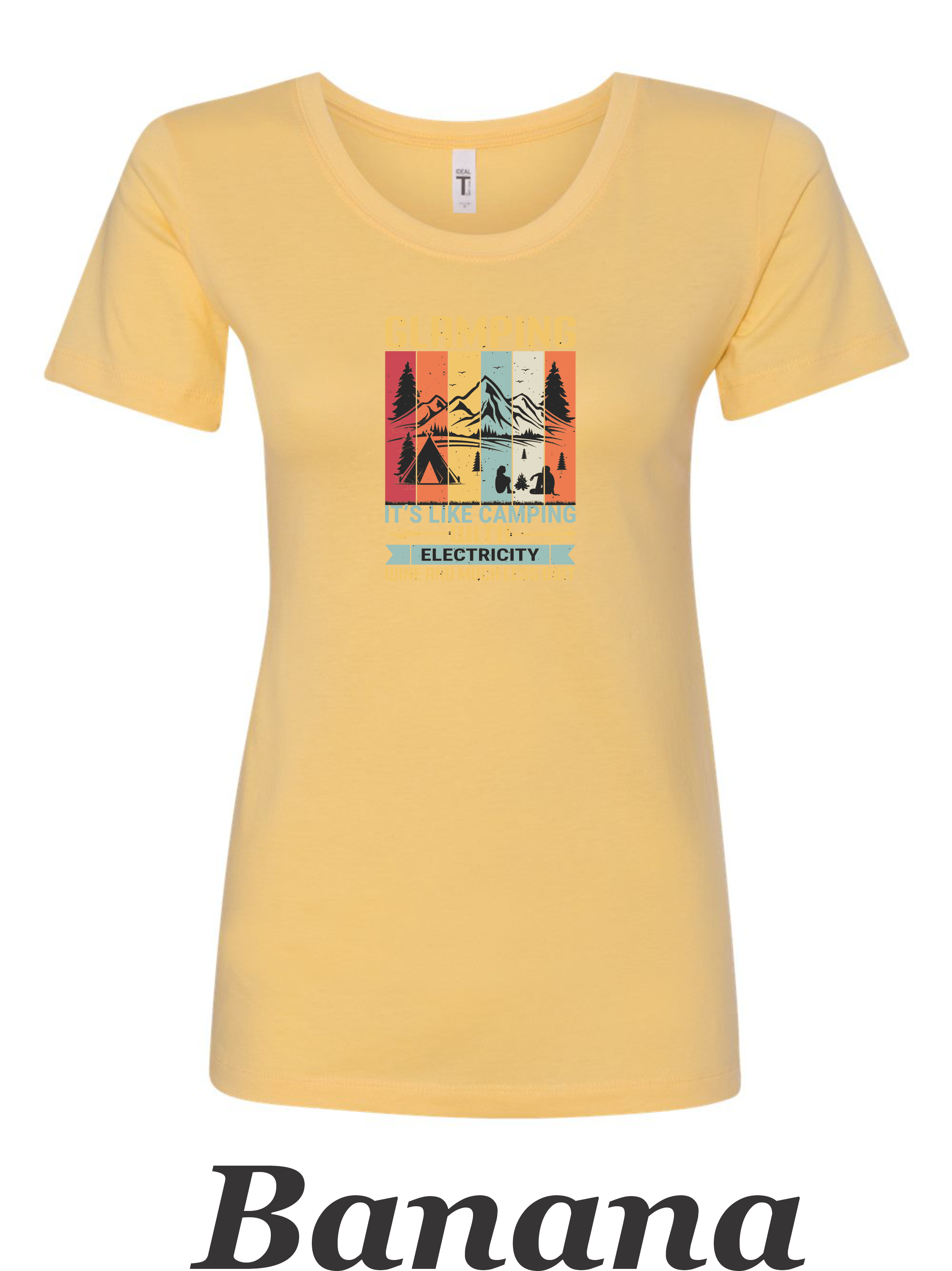 Glamping Shirt for Women. Fun Camping shirt. Great gift for Camper.