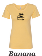 Campfire Cutie printed on Women's shirt.  Great gift for her.
