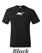 DC 3 Drawing printed on Men's shirt. Great image of the plane that changed aviation. Free Shipping