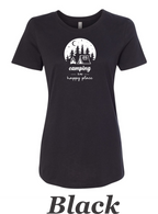 CAmping is my Happy place #1.  Great shirt for the camper and backpacker.