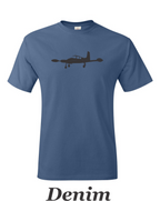 Cessna 310 Drawing printed on men's shirt. Free Shipping