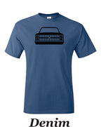 83 Chevy Truck printed on mens shirt. great for the car guy