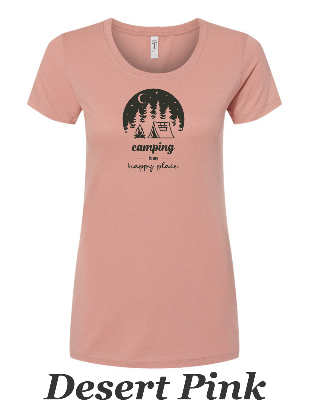 CAmping is my Happy place #1.  Great shirt for the camper and backpacker.