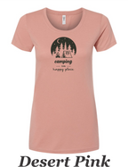CAmping is my Happy place #1.  Great shirt for the camper and backpacker.