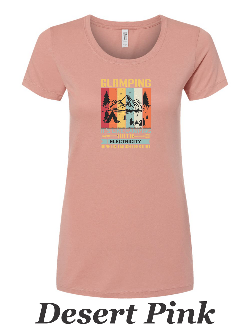 Glamping Shirt for Women. Fun Camping shirt. Great gift for Camper.