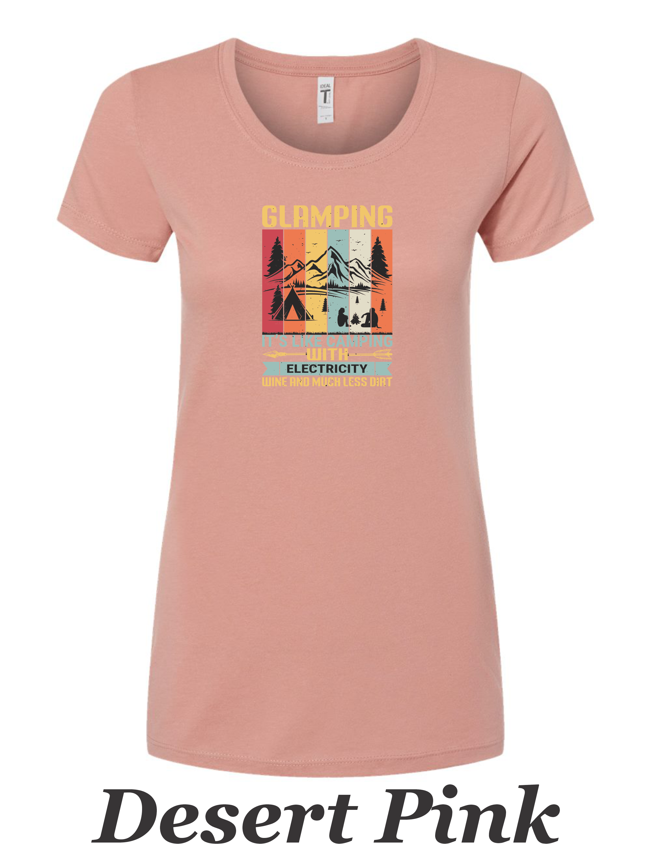 Glamping Shirt for Women. Fun Camping shirt. Great gift for Camper.