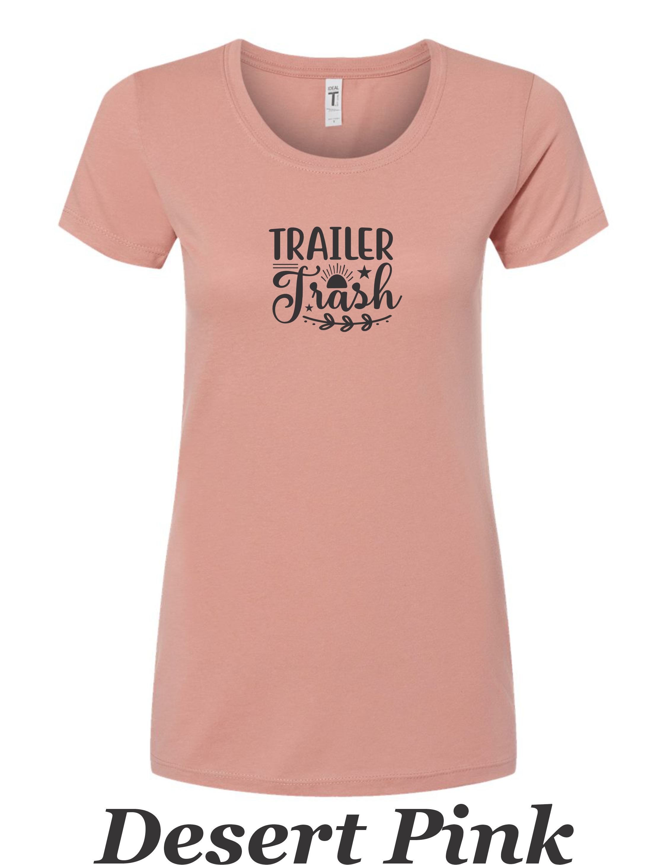 Trailer Trash, Women's printed shirt. Camping summer shirt.