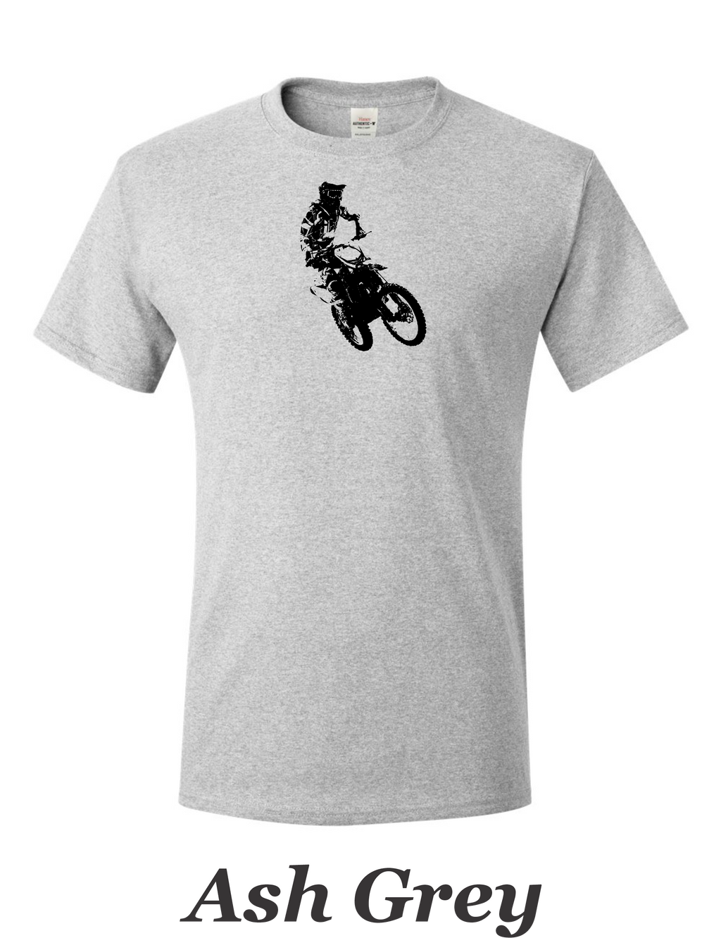 Motocross Desert racer printed on mens shirt. Great gift for the dirt bike rider.