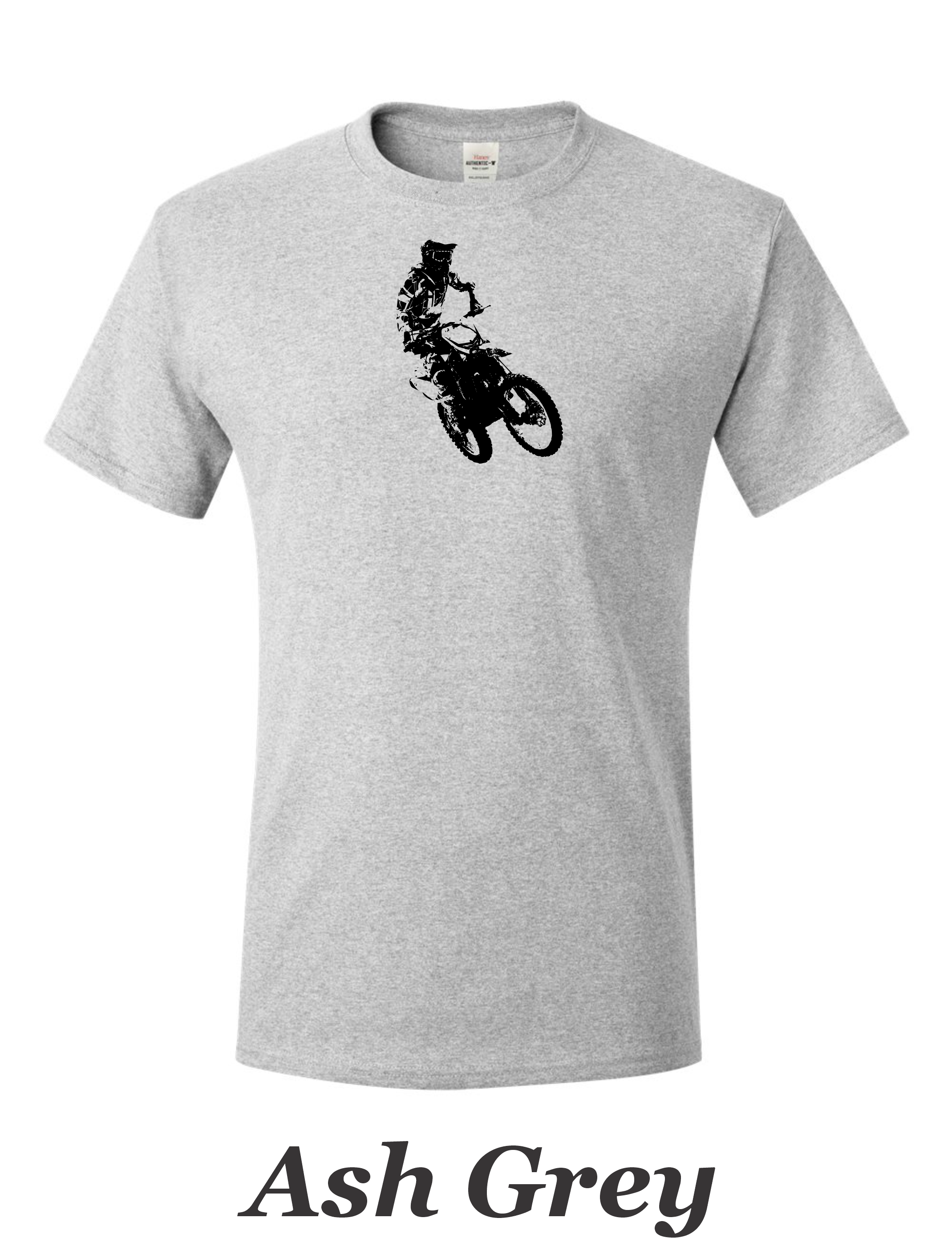 Motocross Desert racer printed on mens shirt. Great gift for the dirt bike rider.