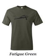 PLZ-104 Wigla drawing printed on men's shirt. Great gift for the STOL fan. Free shipping.