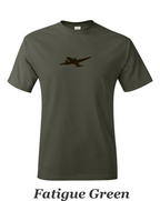 DC 3 Drawing printed on Men's shirt. Great image of the plane that changed aviation. Free Shipping