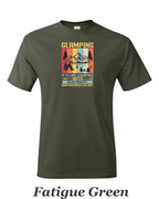 Color Glamping print on mens shirt.