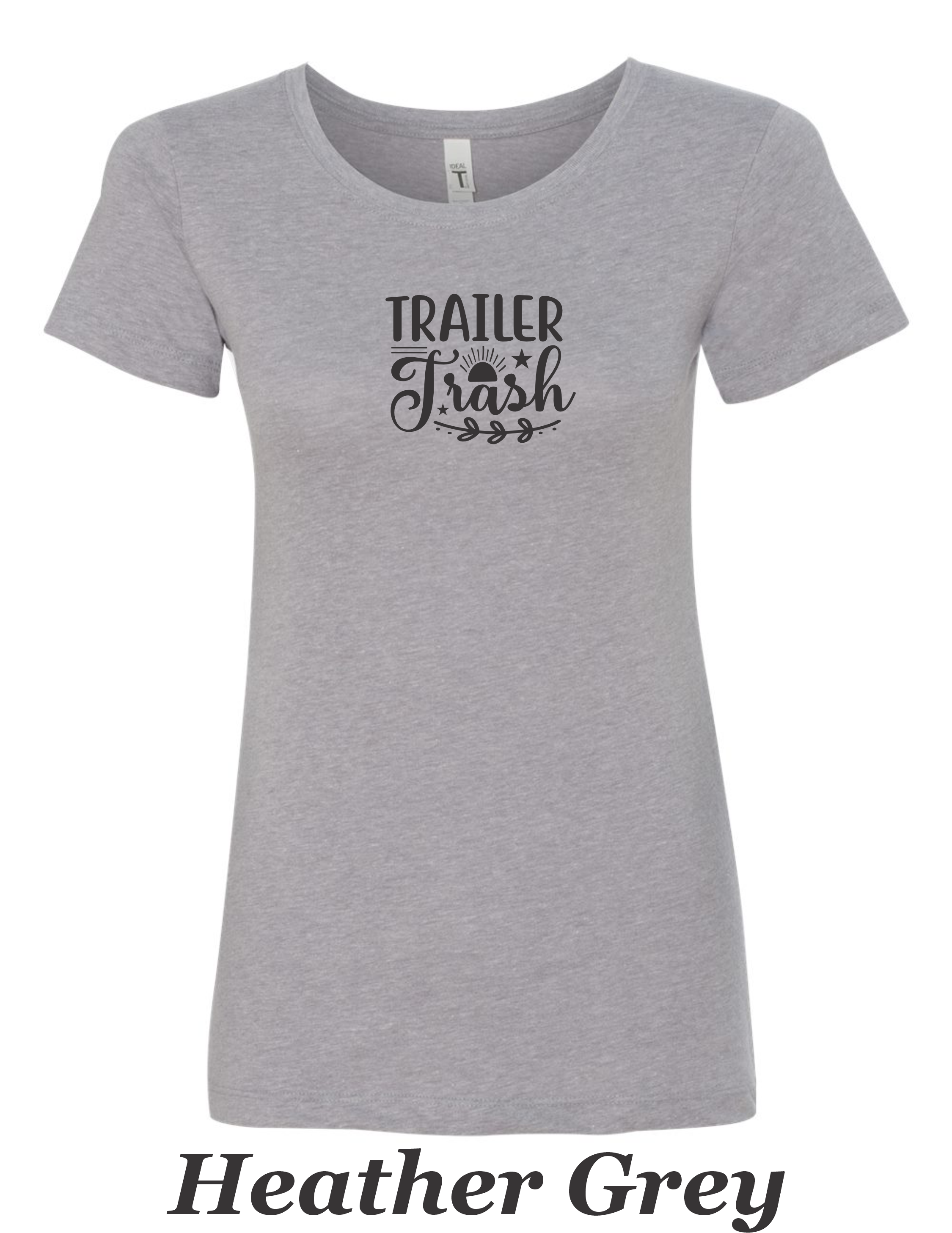 Trailer Trash, Women's printed shirt. Camping summer shirt.