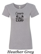 Campers Gonna Camp women's shirt.  Great Camping shirt.