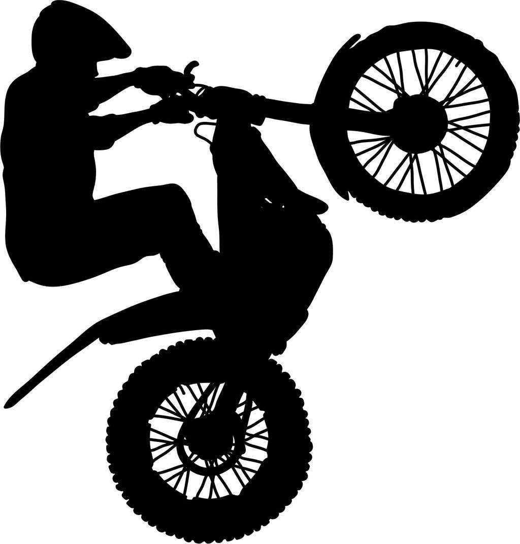 Trials Rider drawing printed on mens shirt.  Gift for Trials Bike rider