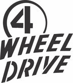 Jeep 4 wheel drive emblem printed on men's shirt. 1945-1975 emblem.