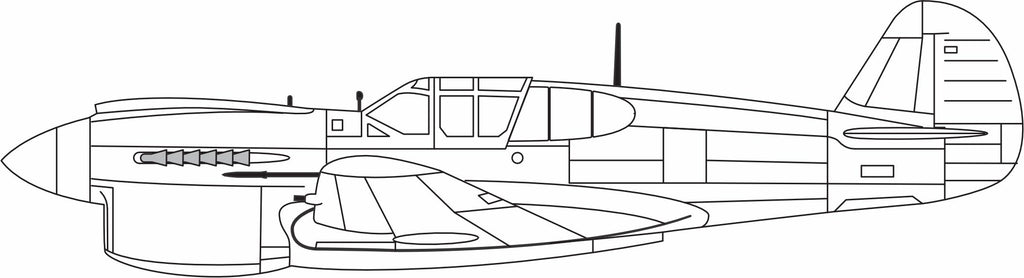 P 40 Warhawk drawing printed on men's shirt. Free Shipping. Famous WW2 fighter.