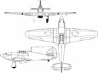 Hawker Hurricane drawing printed on men's shirt. Famous WW2 Fighter. Free shipping.