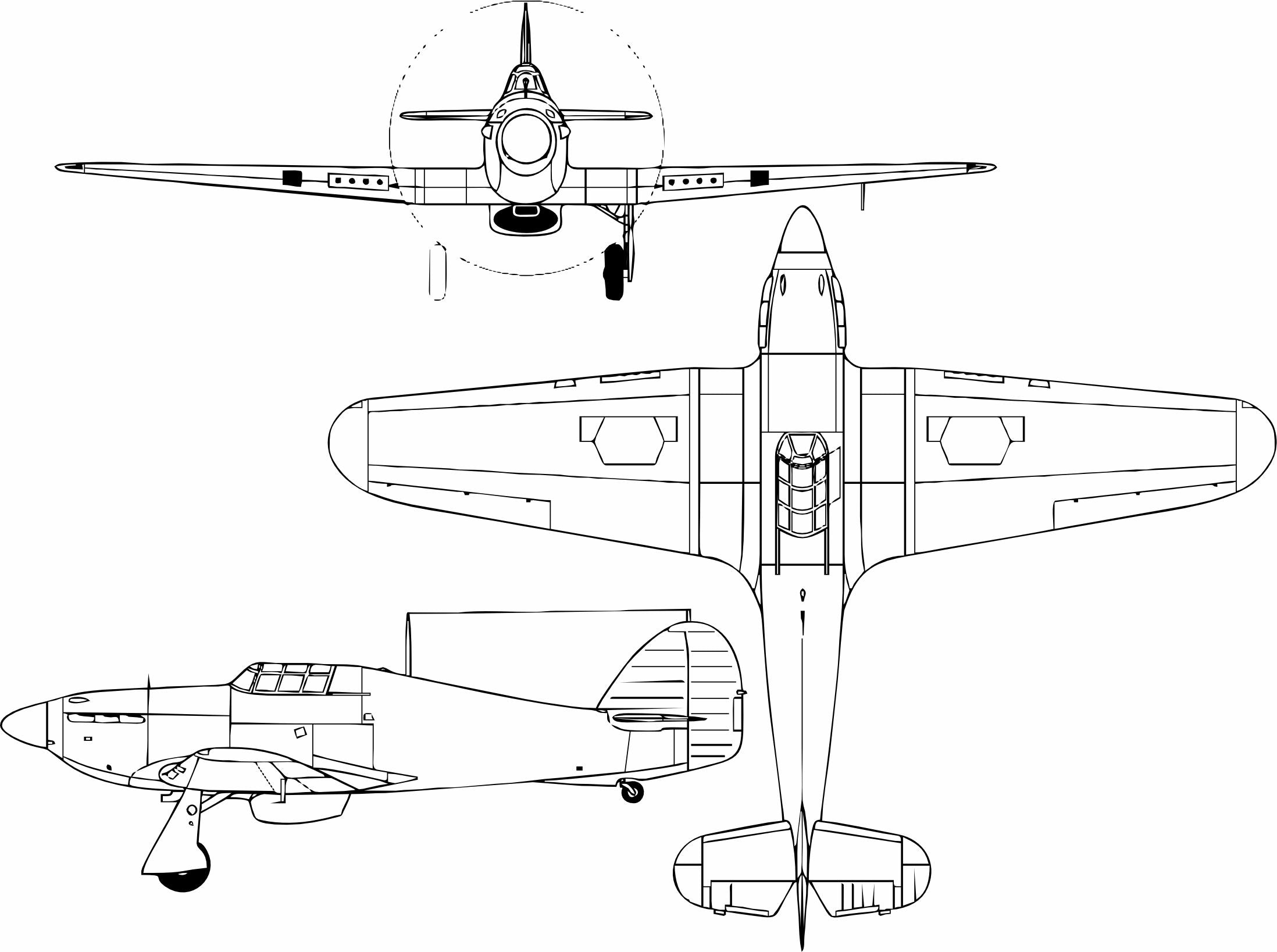 Hawker Hurricane drawing printed on men's shirt. Famous WW2 Fighter. Free shipping.