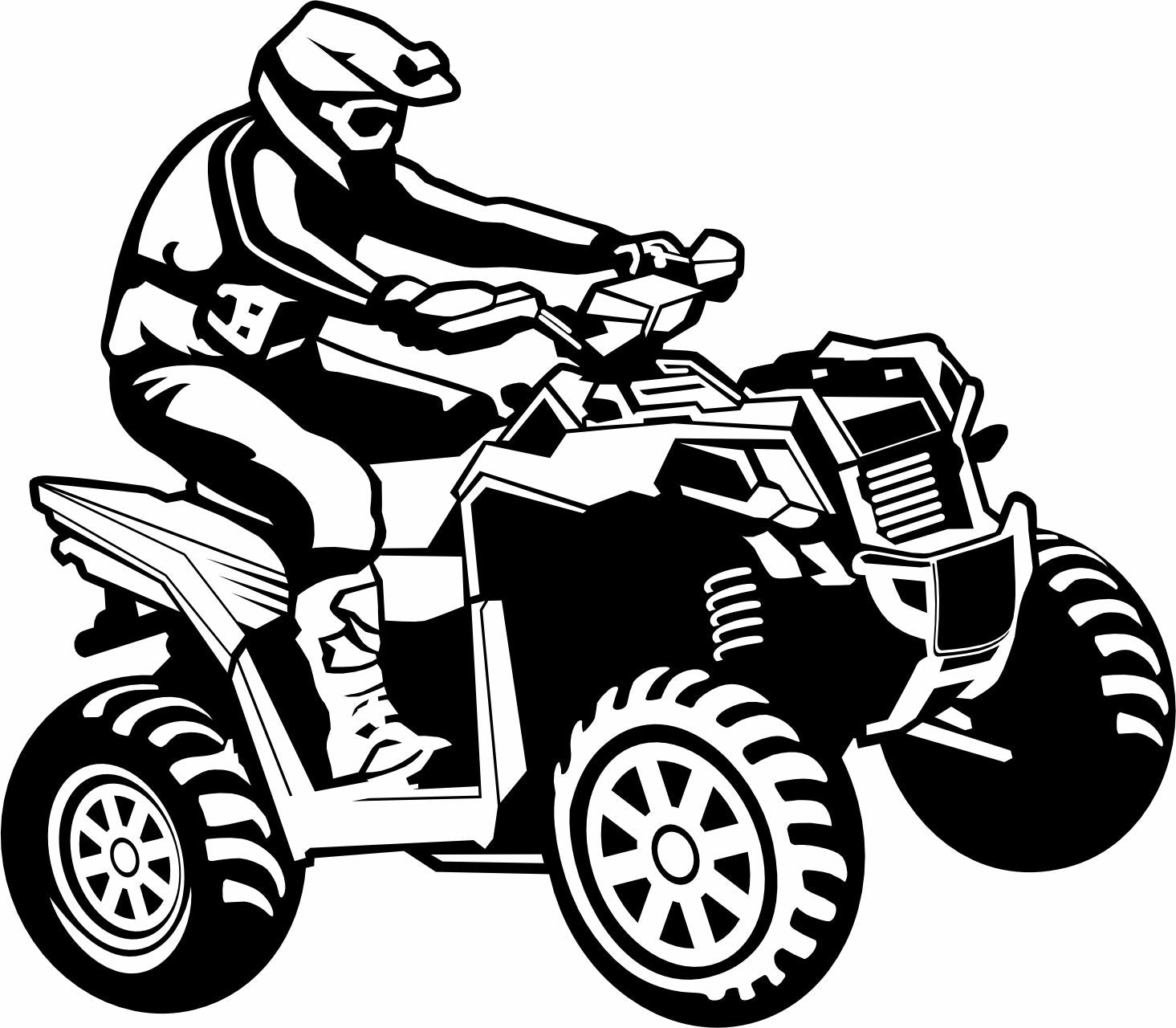 ATV Quad printed on mens shirt. Great for the ATV rider