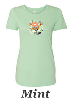 Women's Pastel flower printed shirt.