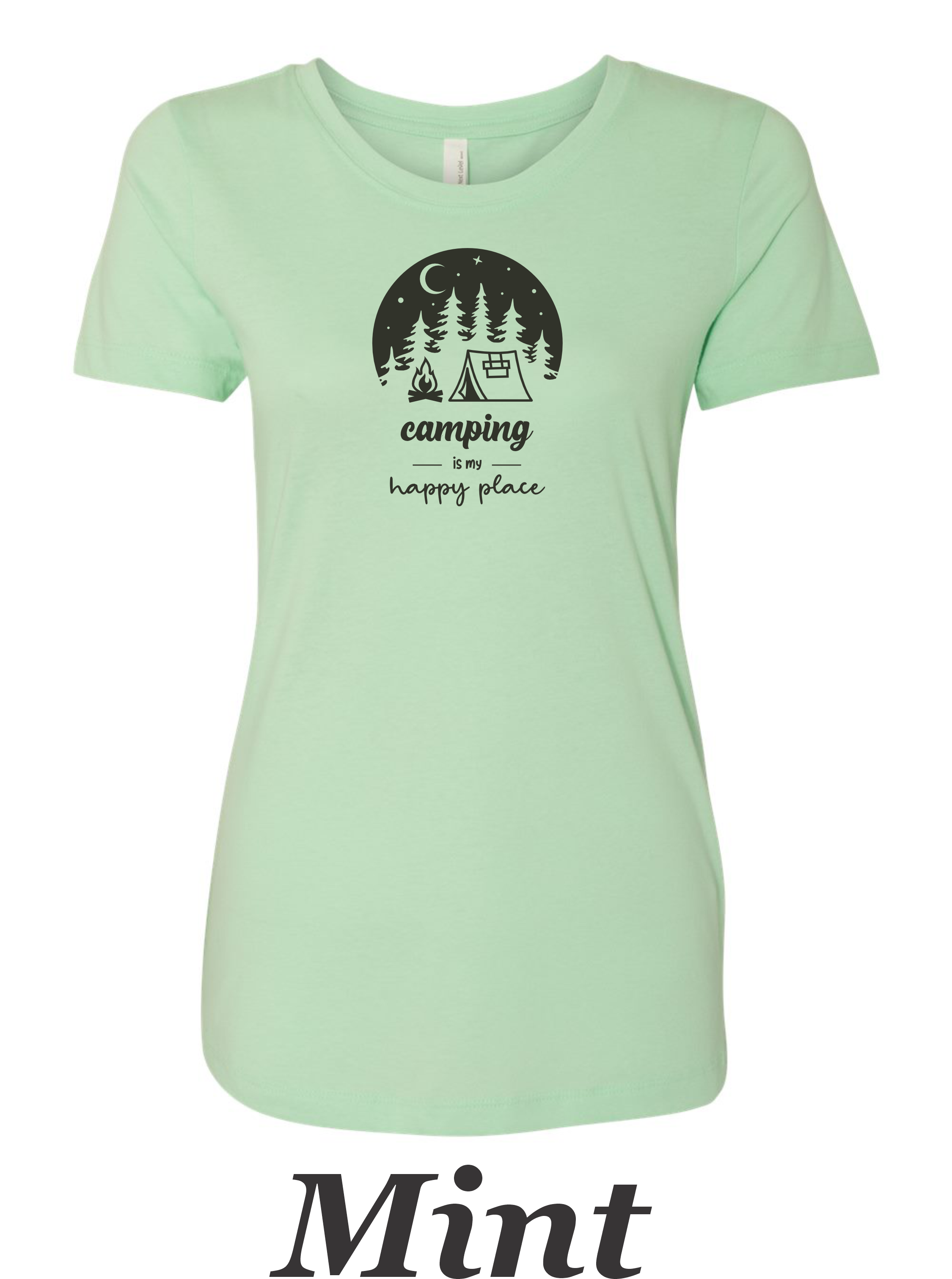 CAmping is my Happy place #1.  Great shirt for the camper and backpacker.