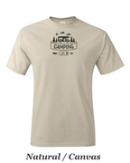 Camping Crew print on mens shirt. Great gift for the group camping trip.