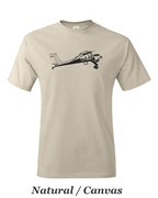 PLZ-104 Wigla drawing printed on men's shirt. Great gift for the STOL fan. Free shipping.