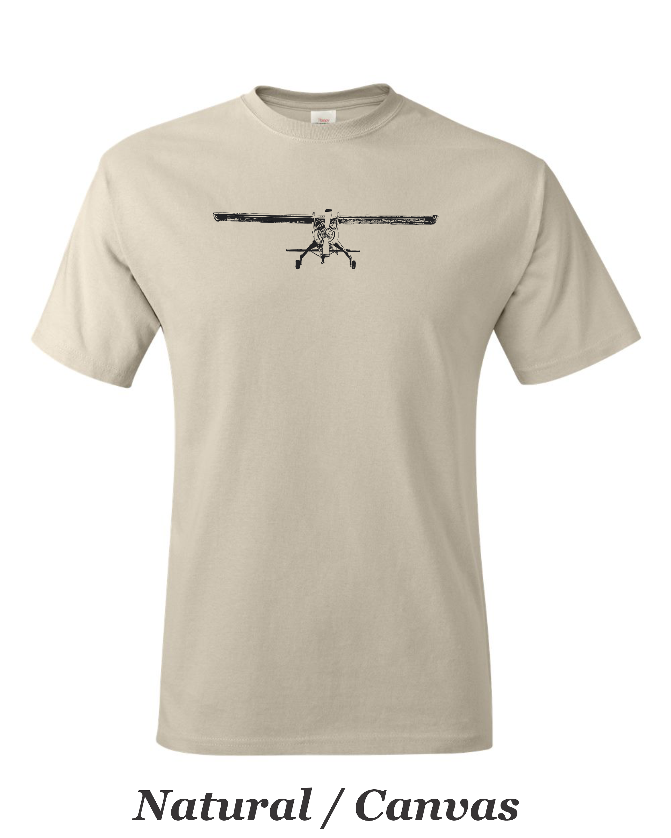 PLZ-104 Wigla STOL plane front view printed on men's shirt.  Free shipping. gift for pilot.
