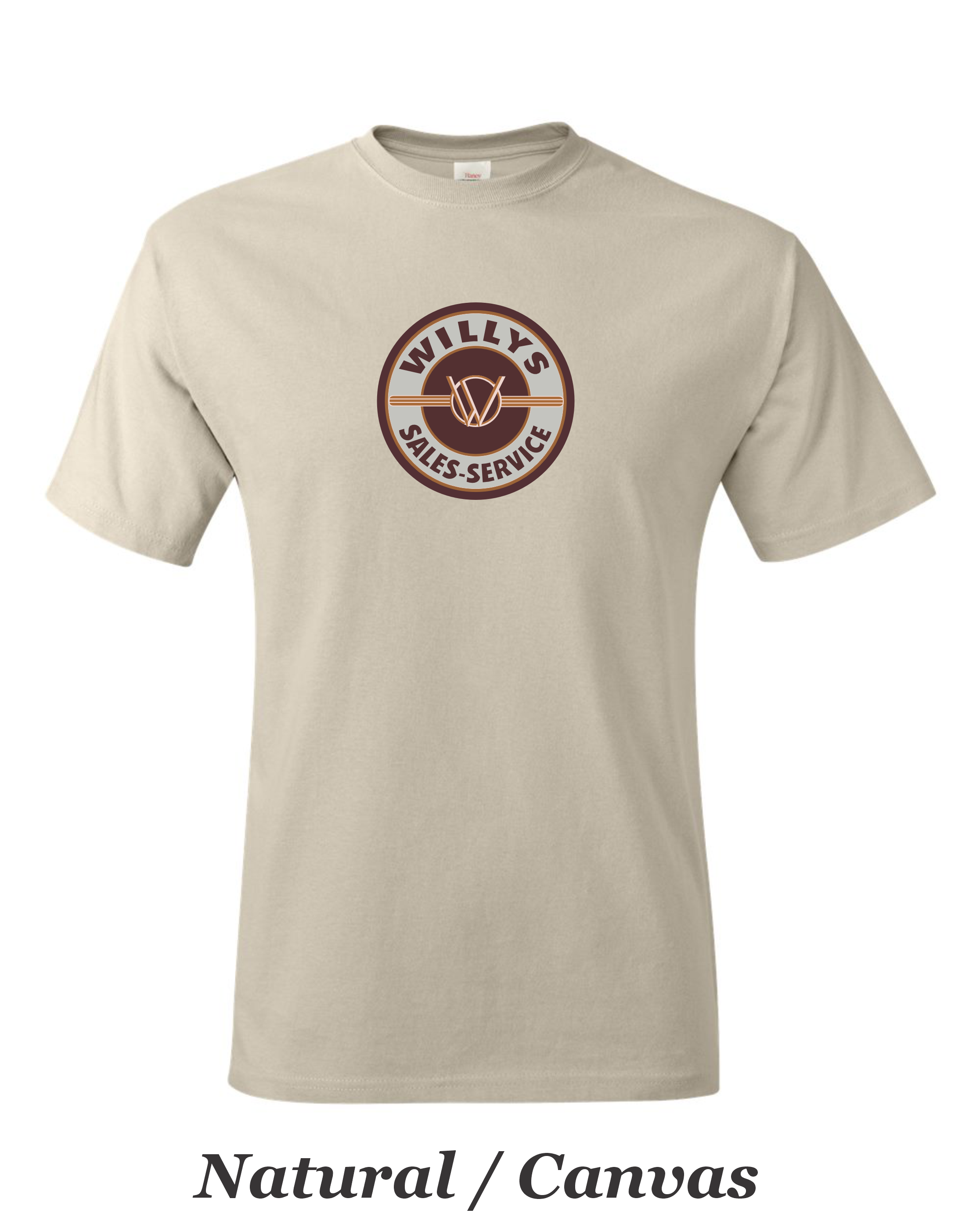 Vintage Willys sales and service sign printed on mens shirt. great gift for Jeep guy