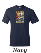 Color Glamping print on mens shirt.