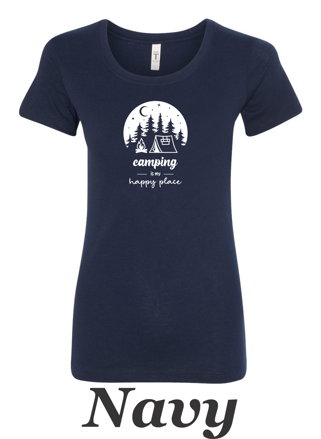 CAmping is my Happy place #1.  Great shirt for the camper and backpacker.