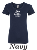 Campfire Cutie printed on Women's shirt.  Great gift for her.