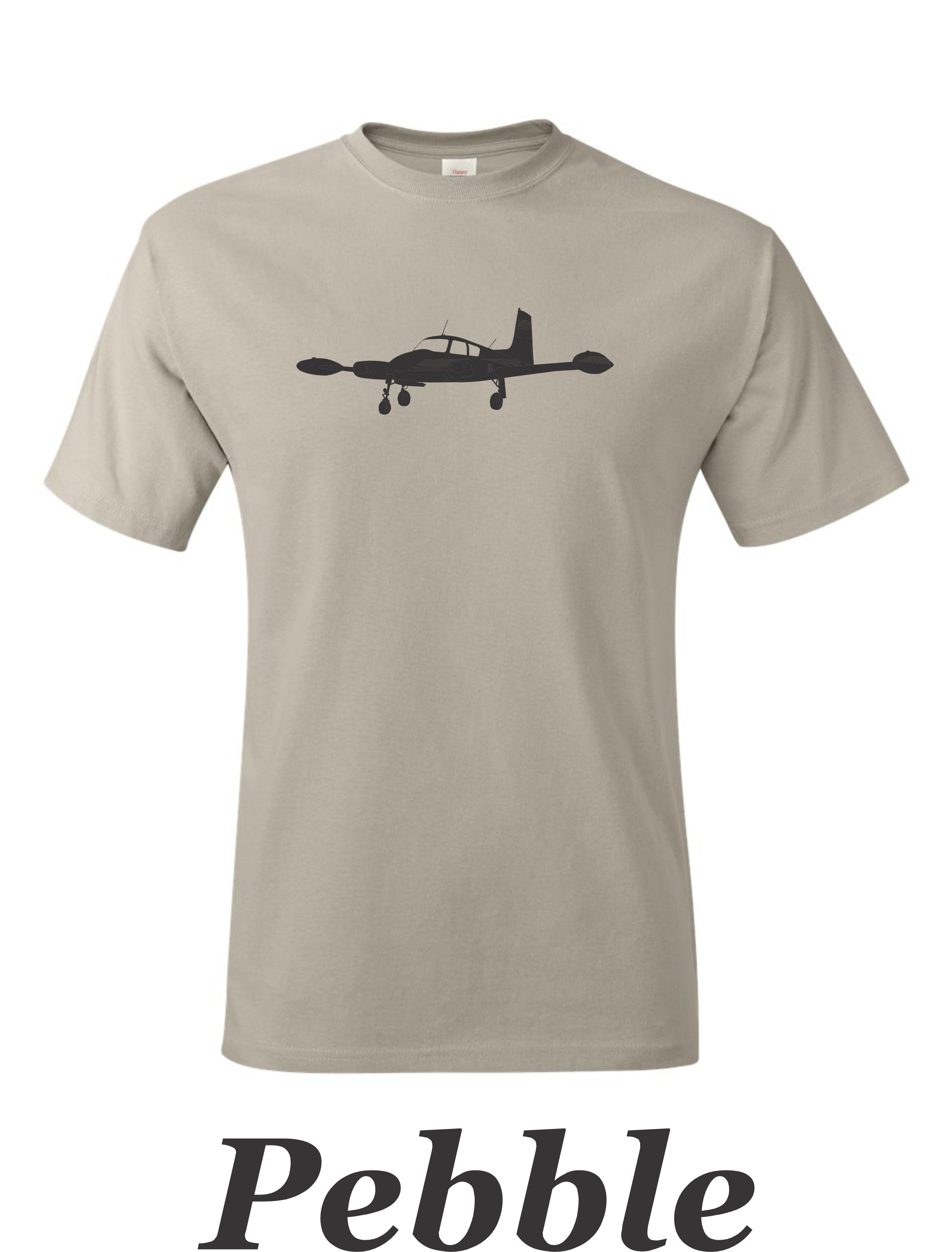 Cessna 310 Drawing printed on men's shirt. Free Shipping